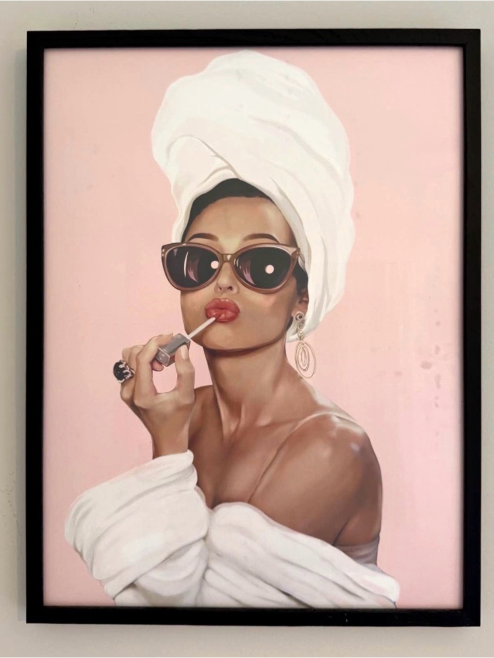 Glamour Portrait Audrey Hepburn Framed 8x10 Wall Art